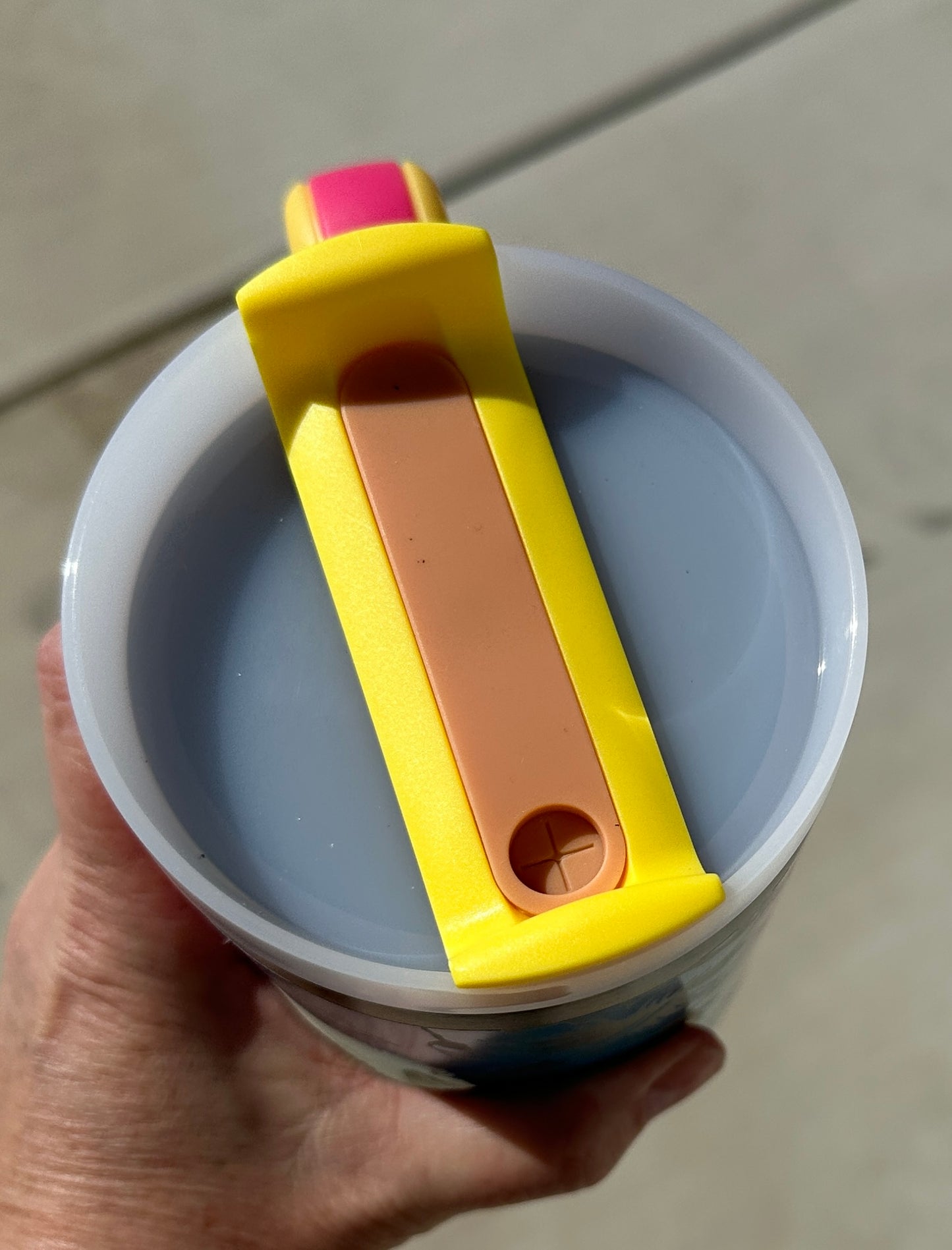 Rainbow Tumbler with Hibiscus