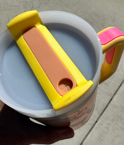 Rainbow Tumbler with Hibiscus