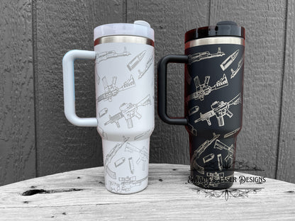 2A Laser Engraved Stainless Steel Tumbler.