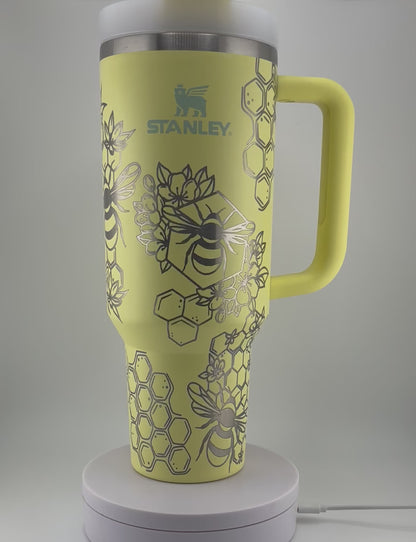 Honey Bee Laser Engraved Tumbler